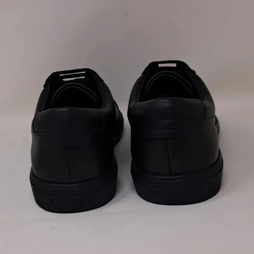 NWT Saint Laurent Andy Sneakers Shoes Low Top Black Leather Lace-Up 39 EU 9 US - Picture 14 of 16